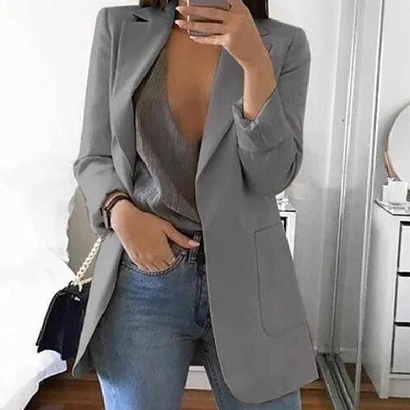 ✨👸Modischer Damen-Cardigan mit Revers und Temperament-Blazer für Herbst und Winter