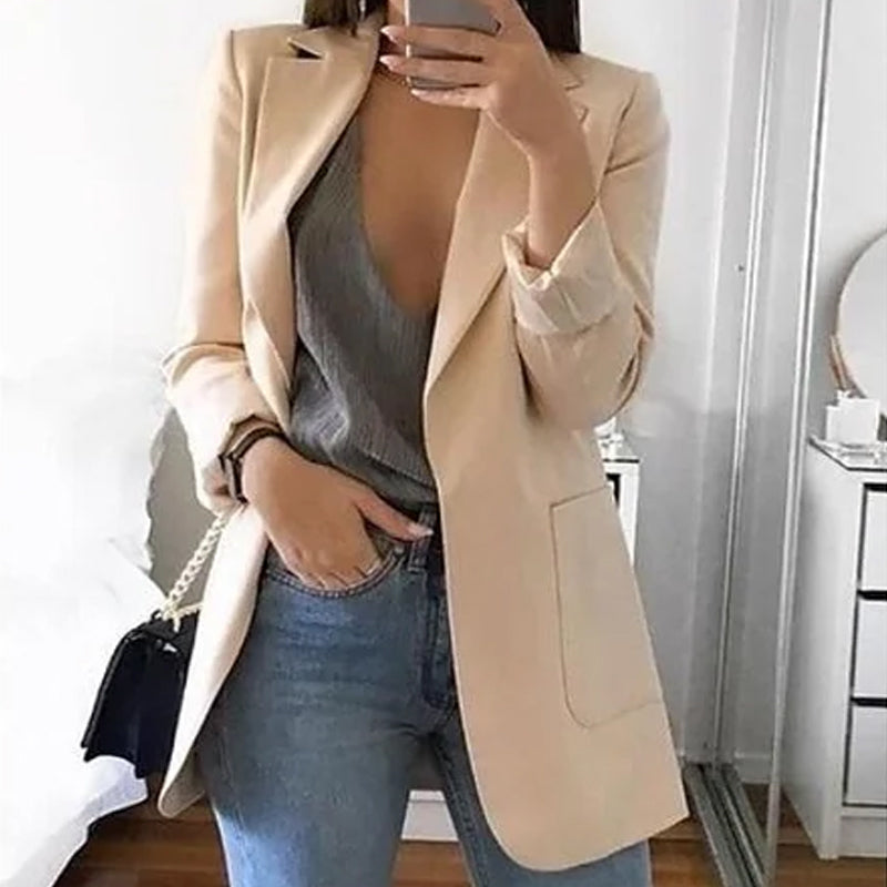 ✨👸Modischer Damen-Cardigan mit Revers und Temperament-Blazer für Herbst und Winter