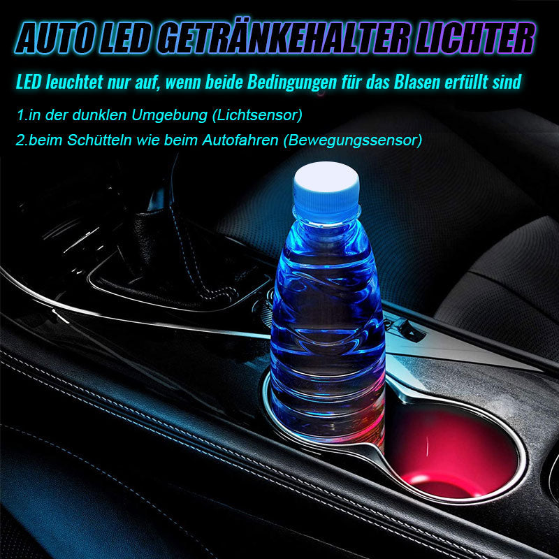 LED-Becherhalter-Lichter, 2 LED-Auto-Untersetzer mit 7 Farben, leuchtendes  Licht-Tassenpad, USB-Lade-Tassenmatte für Getränke-Untersetzer, Zubehör,  Innendekoration, Stimmungslicht. : : Auto & Motorrad